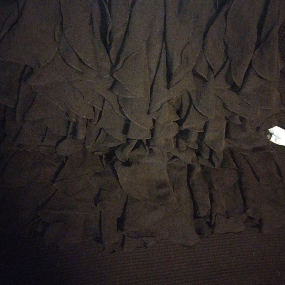 Blue and Black Strapless Dress - Picture 3 of 6